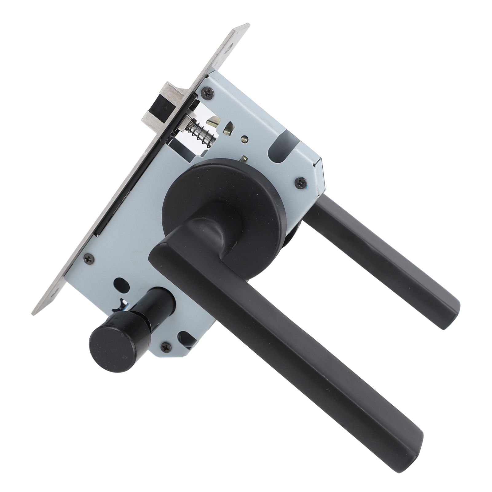 House Door Handle Lock Aluminum Black Antioxidant Coating Shock Resistance view 3