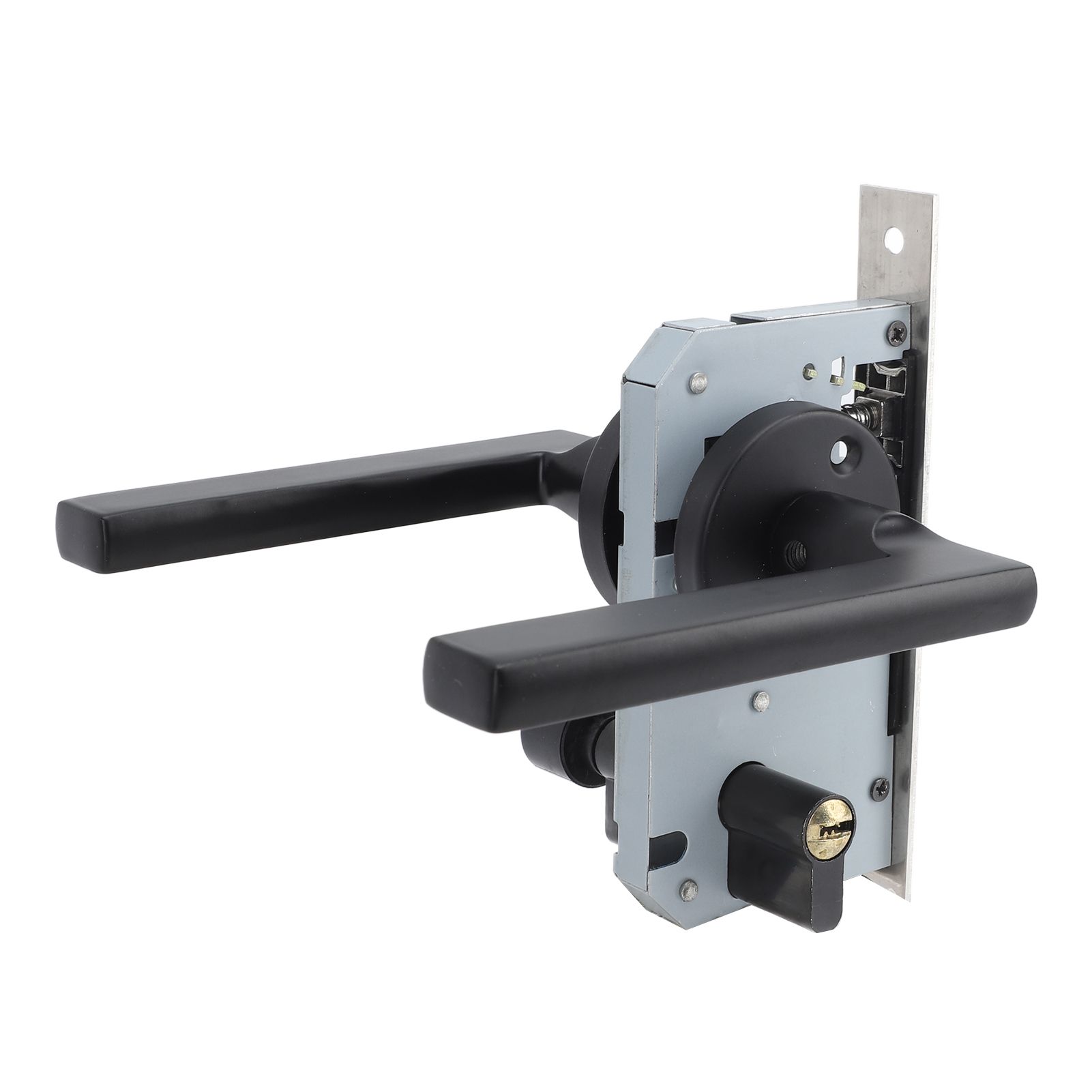 House Door Handle Lock Aluminum Black Antioxidant Coating Shock Resistance view 4