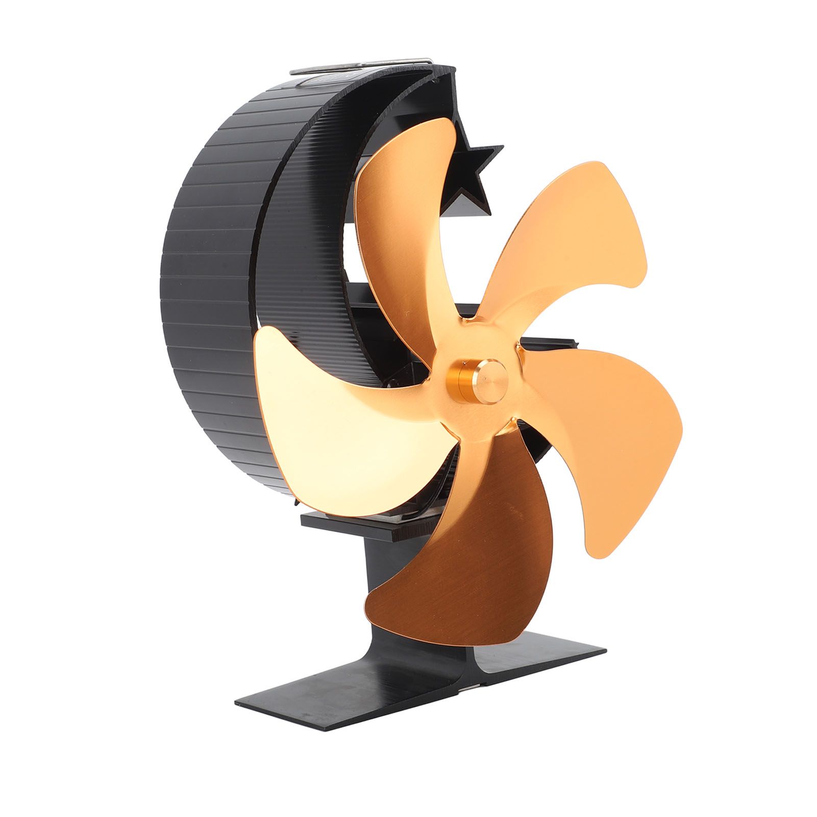 Wood Burner Fan 5 Blades Ultra Quiet Air Circulation Heating Energy Saving view 3