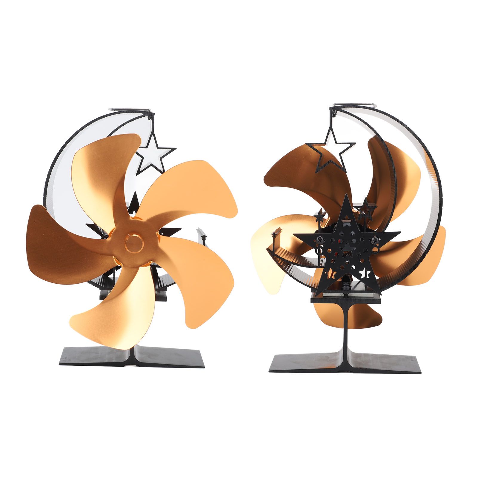 Wood Burner Fan 5 Blades Ultra Quiet Air Circulation Heating Energy Saving view 4