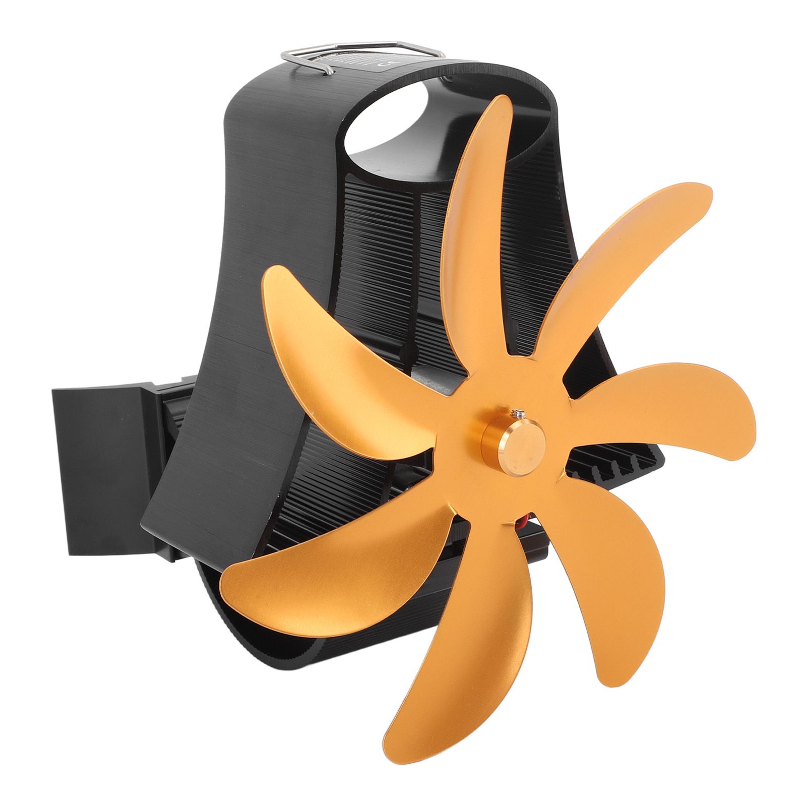 Wood Stove Fan Pipe Fireplace Fan 7 Blades Stove Fan On Chimney Silent Motors view 2