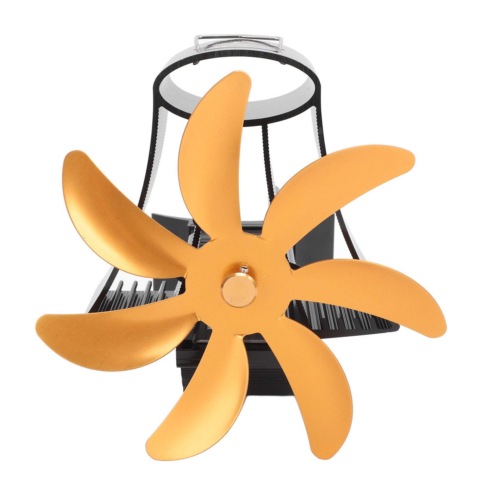 Wood Stove Fan Pipe Fireplace Fan 7 Blades Stove Fan On Chimney Silent Motors view 3