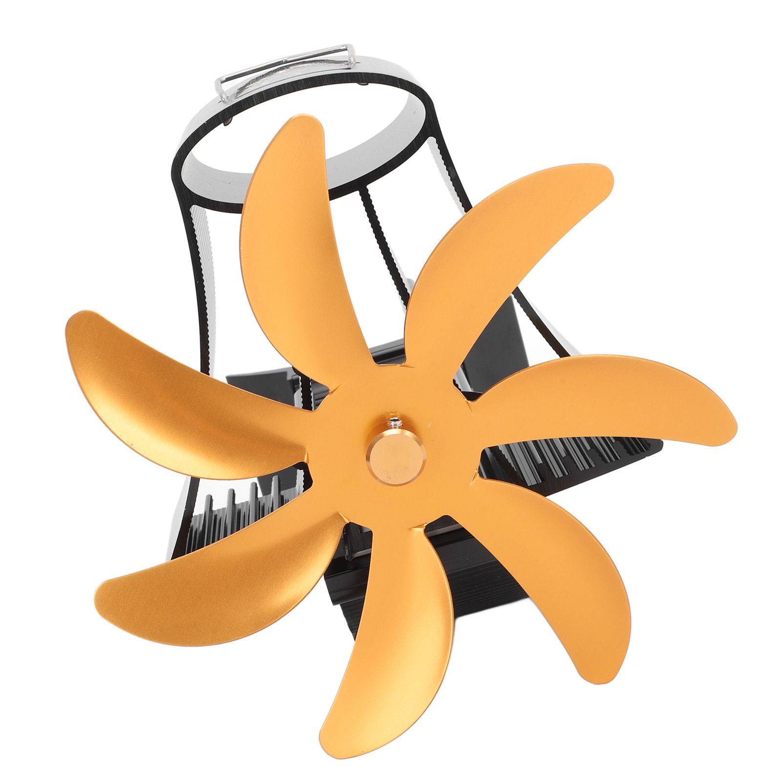 Wood Stove Fan Pipe Fireplace Fan 7 Blades Stove Fan On Chimney Silent Motors view 6