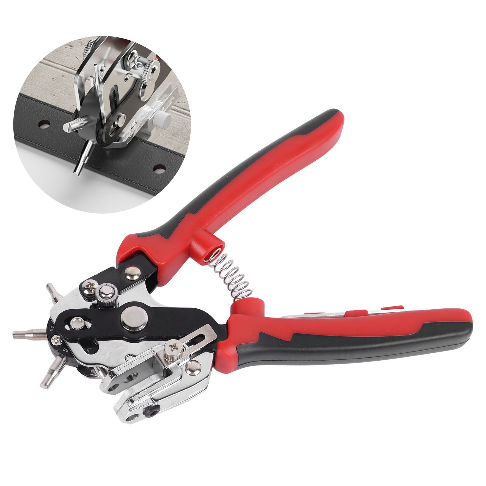 Leather Hole Puncher Punch Plier for Belts Watch Bands Handbag Straps Fabric view 11