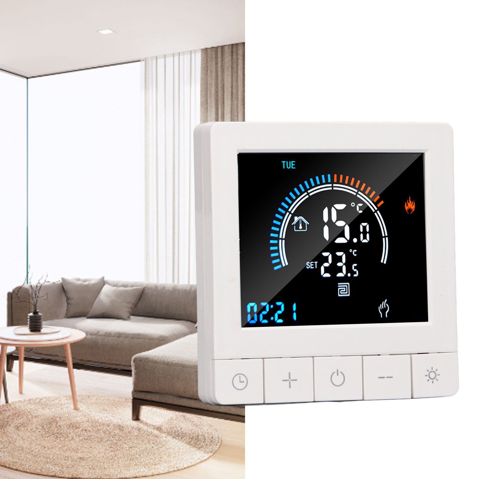 Smart Thermostat Programmable LCD Precise Control Smart Water Heating view 12