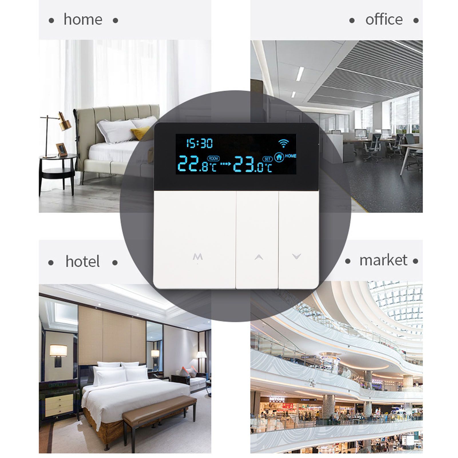 3A Smart Thermostat LCD Color Screen High Accuracy Programmable Thermostat view 12