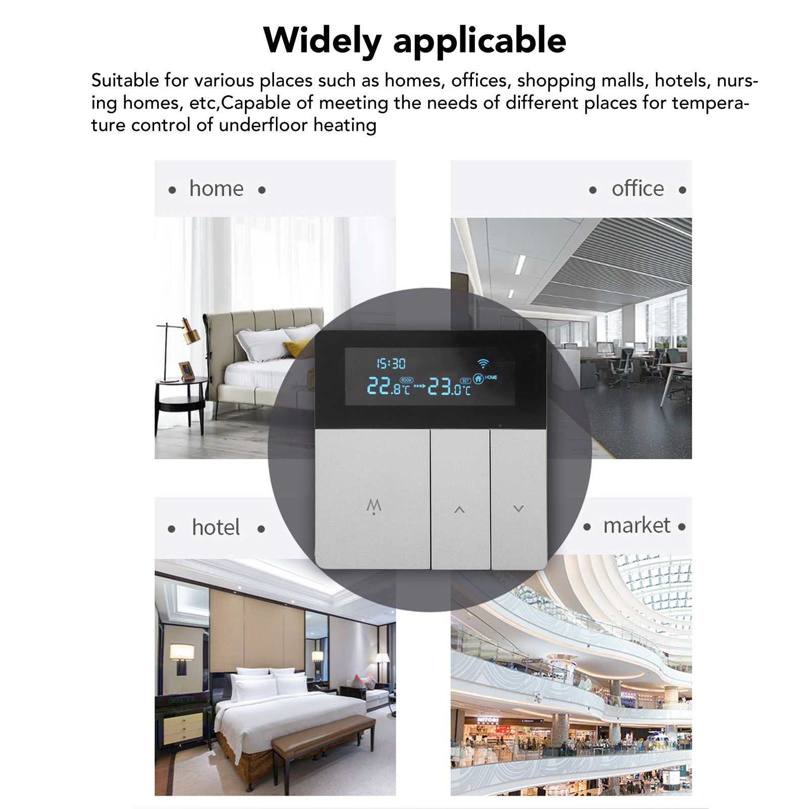 16A Smart Color Thermostat Programmable Smart Electric Heating Thermostat for view 13