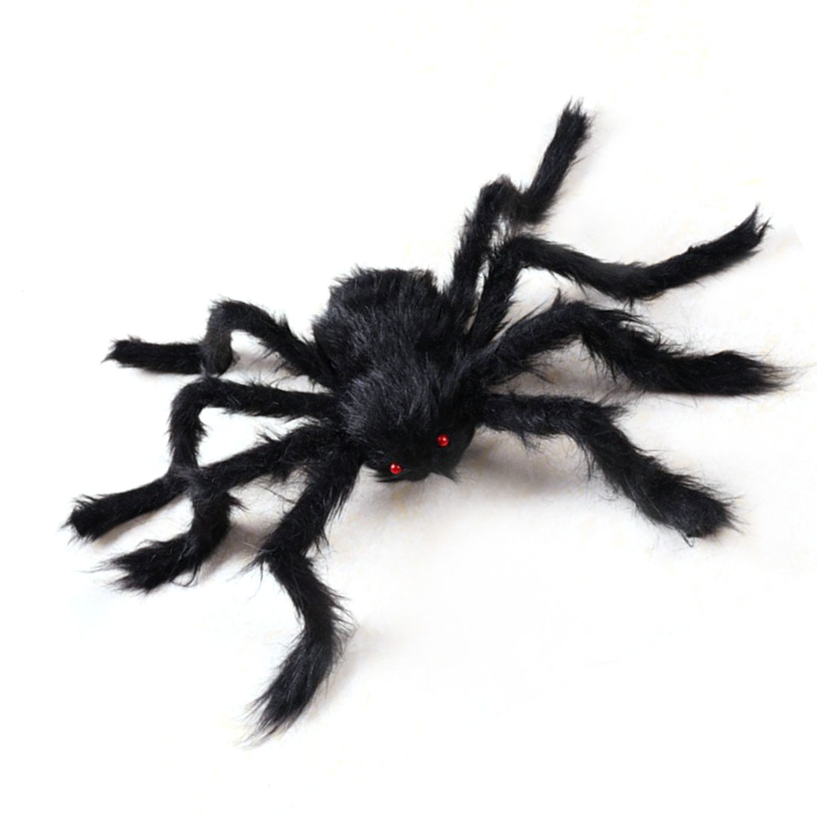 Giant Fake Spider Lifelike Halloween Posable Black Soft Hairy Fake Spiders view 3