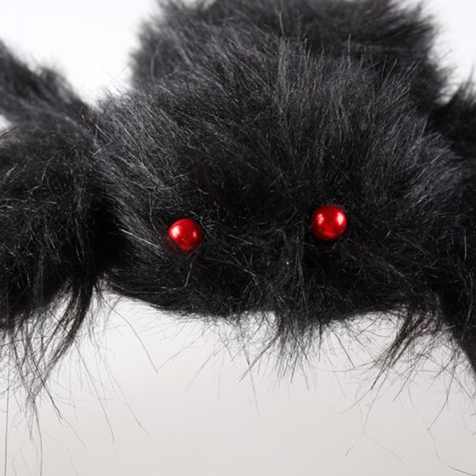 Giant Fake Spider Lifelike Halloween Posable Black Soft Hairy Fake Spiders view 7