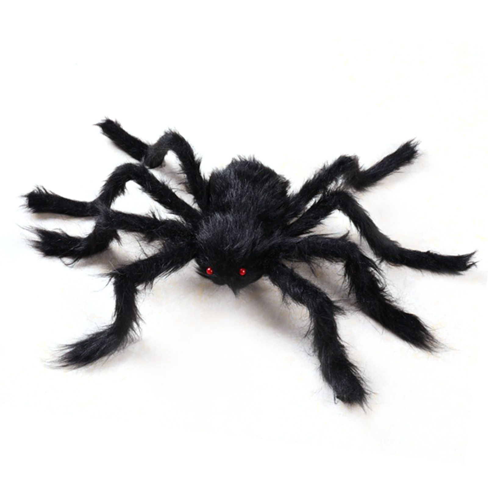 Giant Fake Spider Lifelike Halloween Posable Black Soft Hairy Fake Spiders view 2