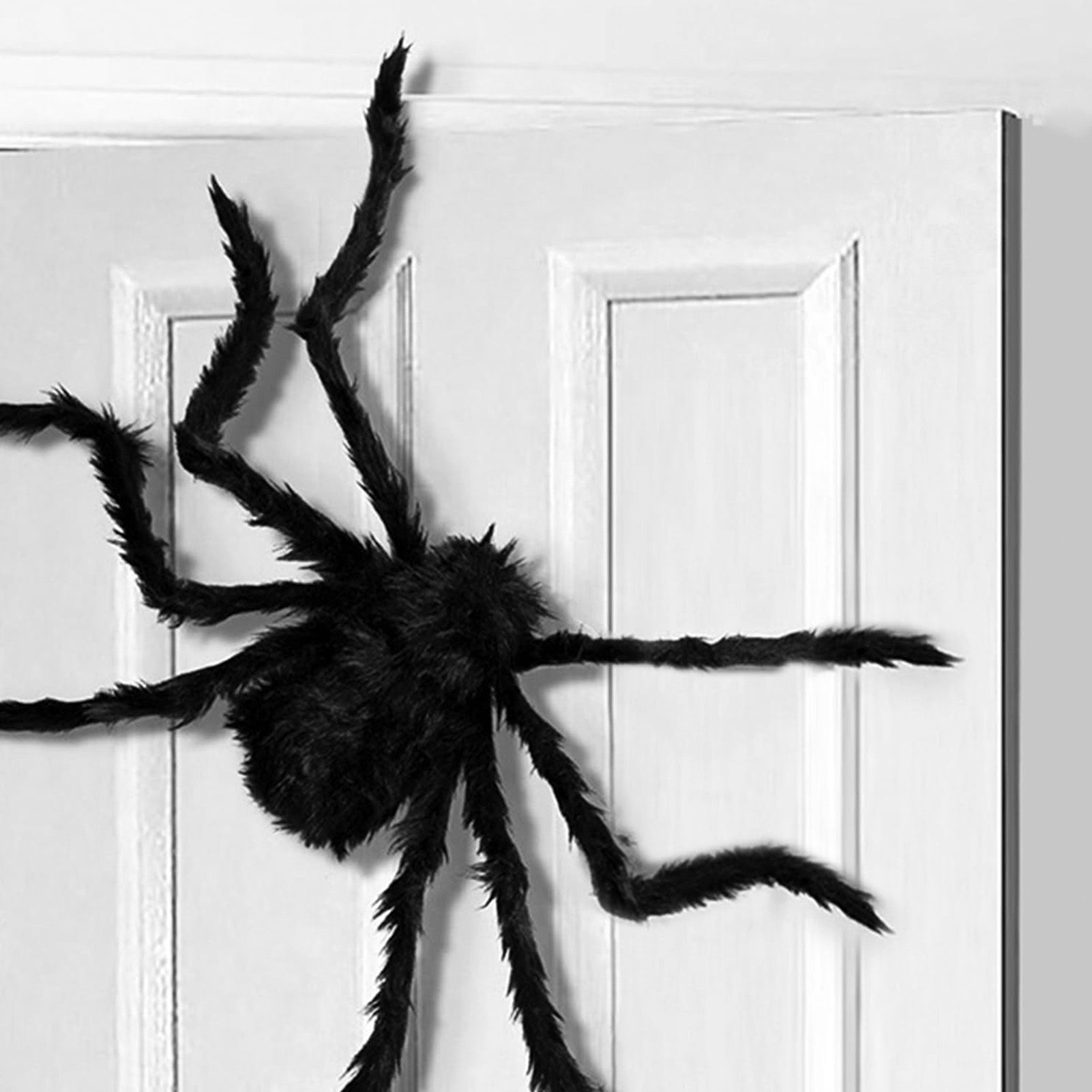 Giant Fake Spider Lifelike Halloween Posable Black Soft Hairy Fake Spiders view 15