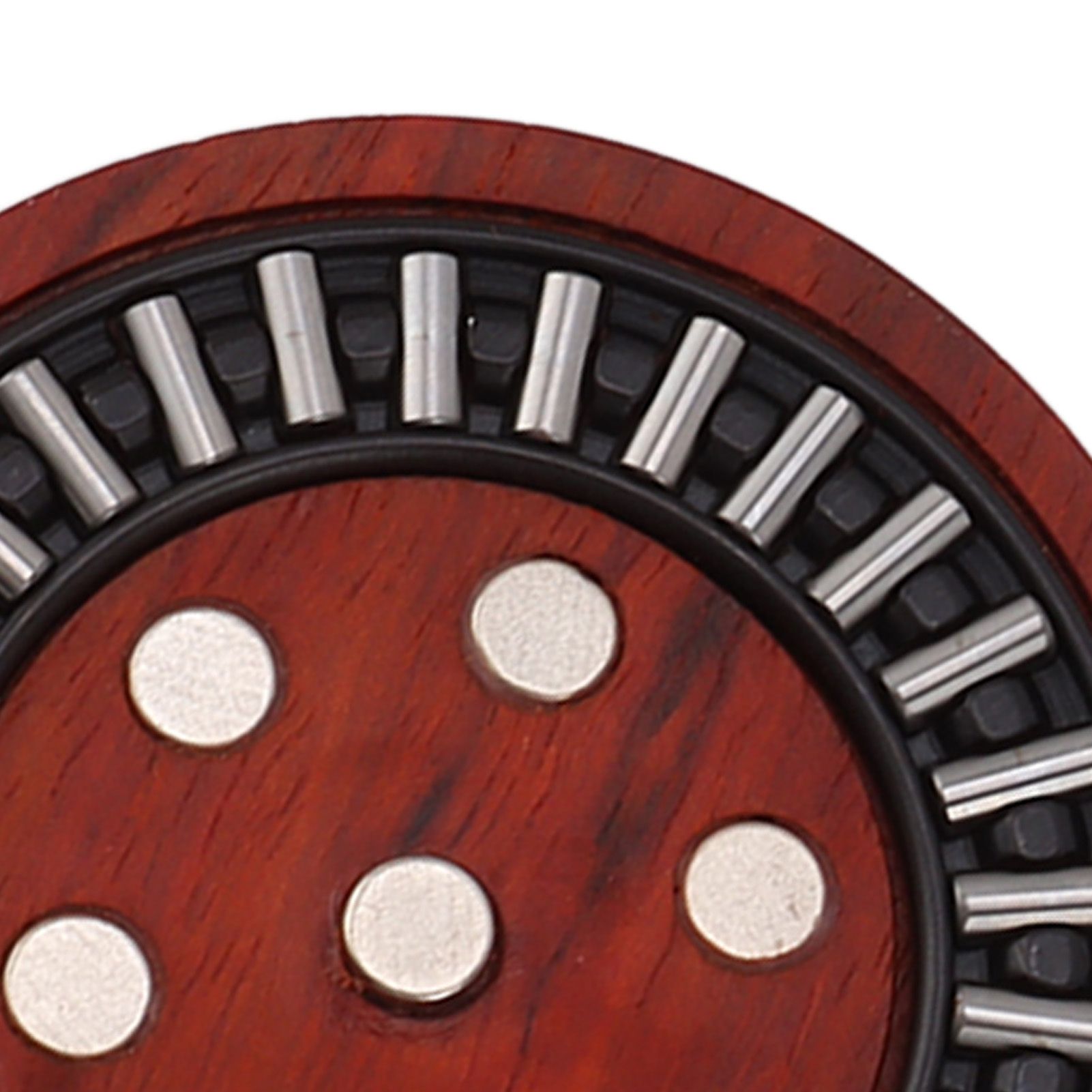 Magnetic Push Slider Stress Relief Handmade Rosewood Crafted Rotating Fidget view 15