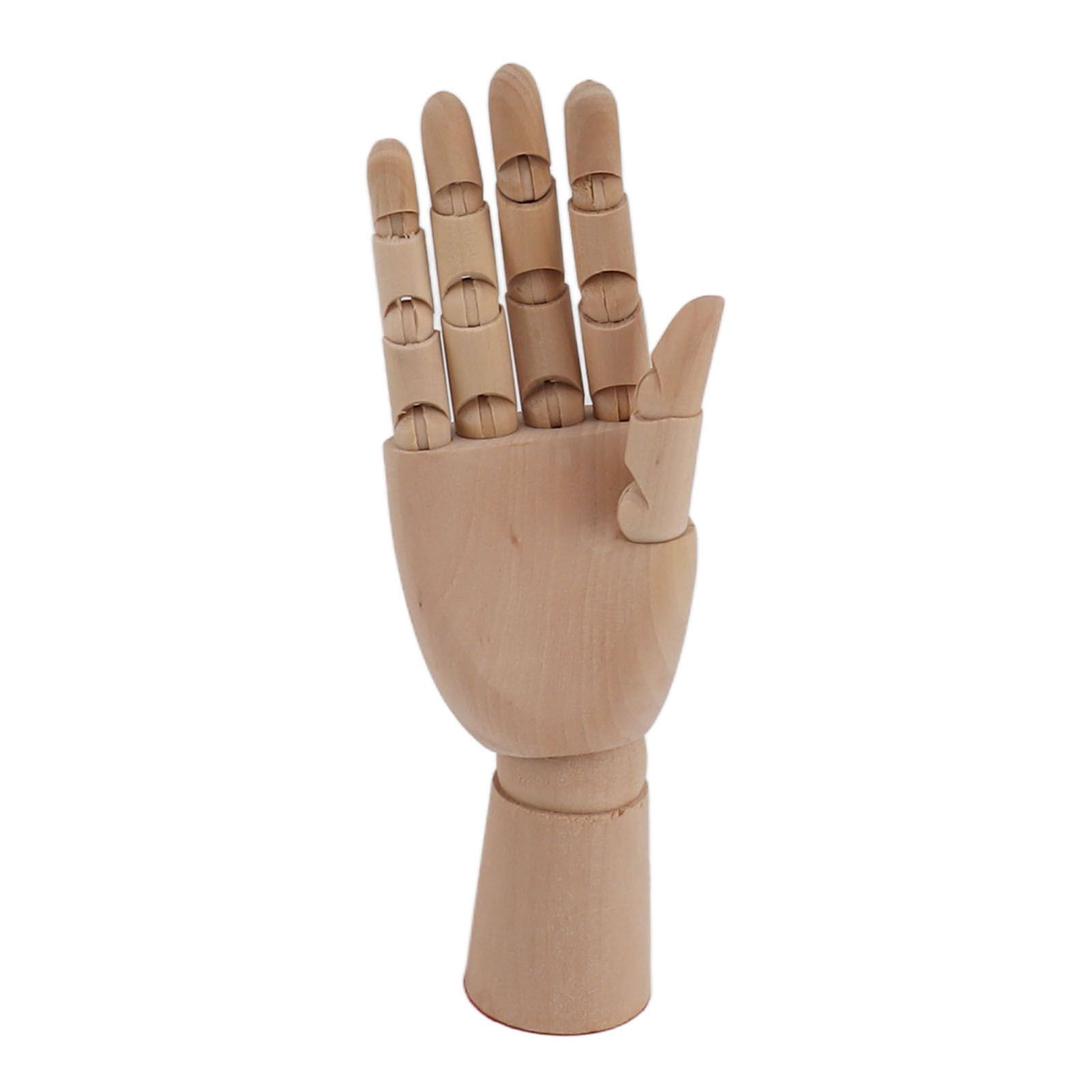 Flexible Wooden Hand Model Moveable Wooden Artists Manikin Hand Figure Hand view 2