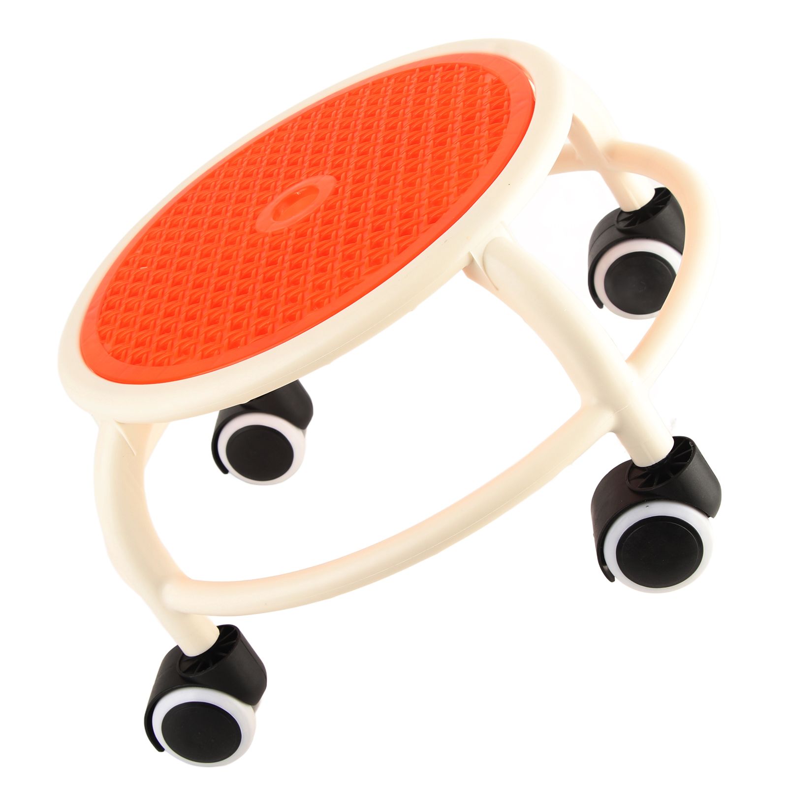 Round Rolling Low Stool Comfortable Universal Wheel Movable Mini Stool High view 6