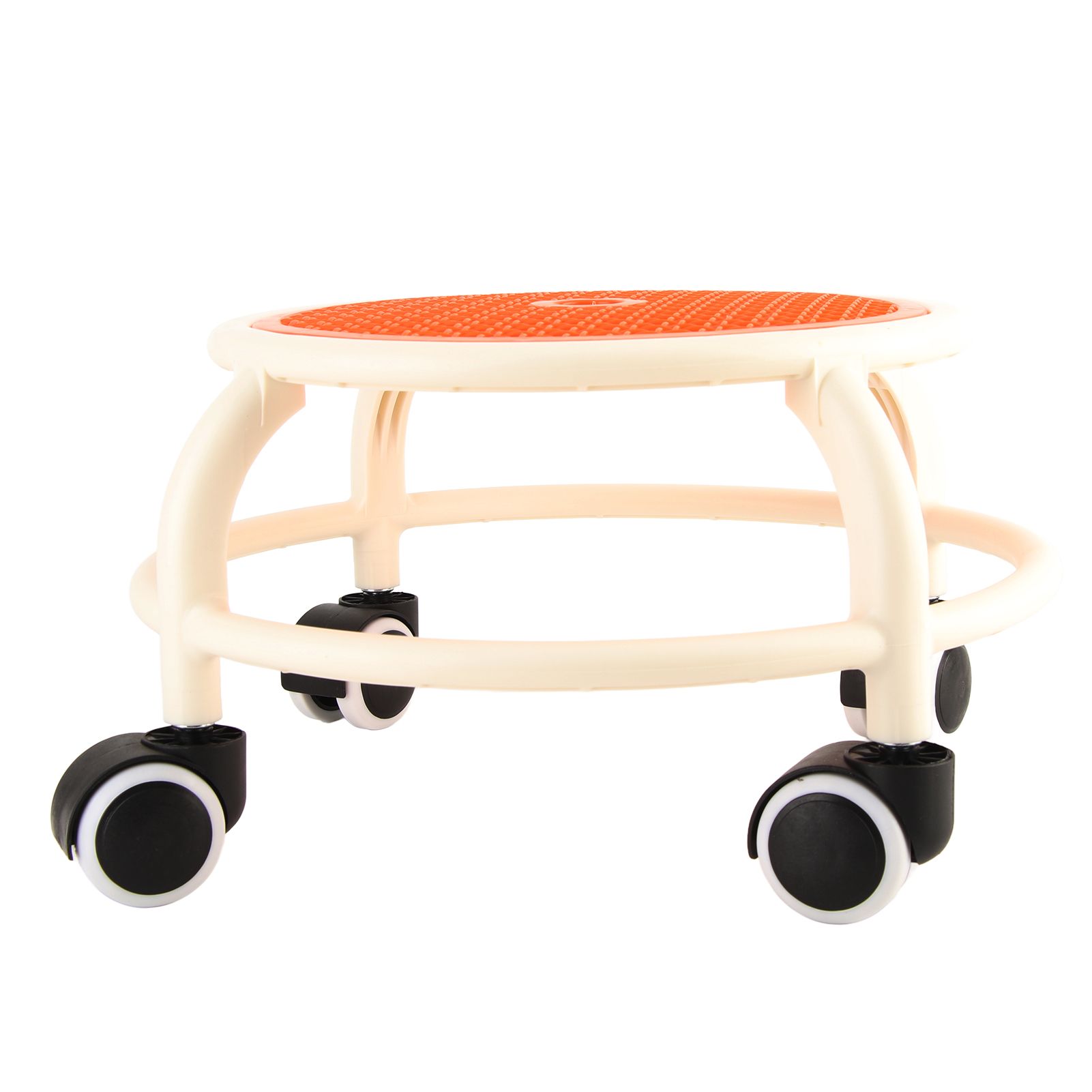 Round Rolling Low Stool Comfortable Universal Wheel Movable Mini Stool High view 12