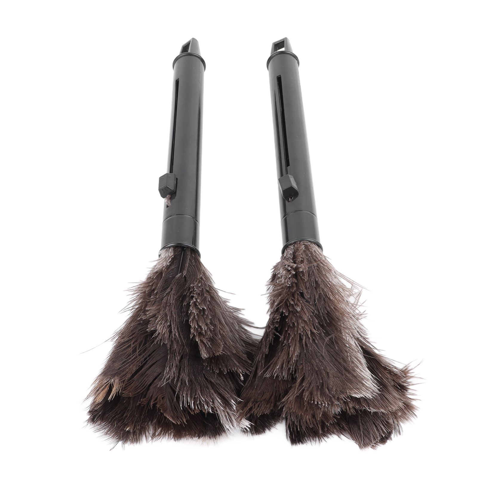 2Pcs Retractable Feather Duster Ostrich Feathers Duster with Long Handle for view 4