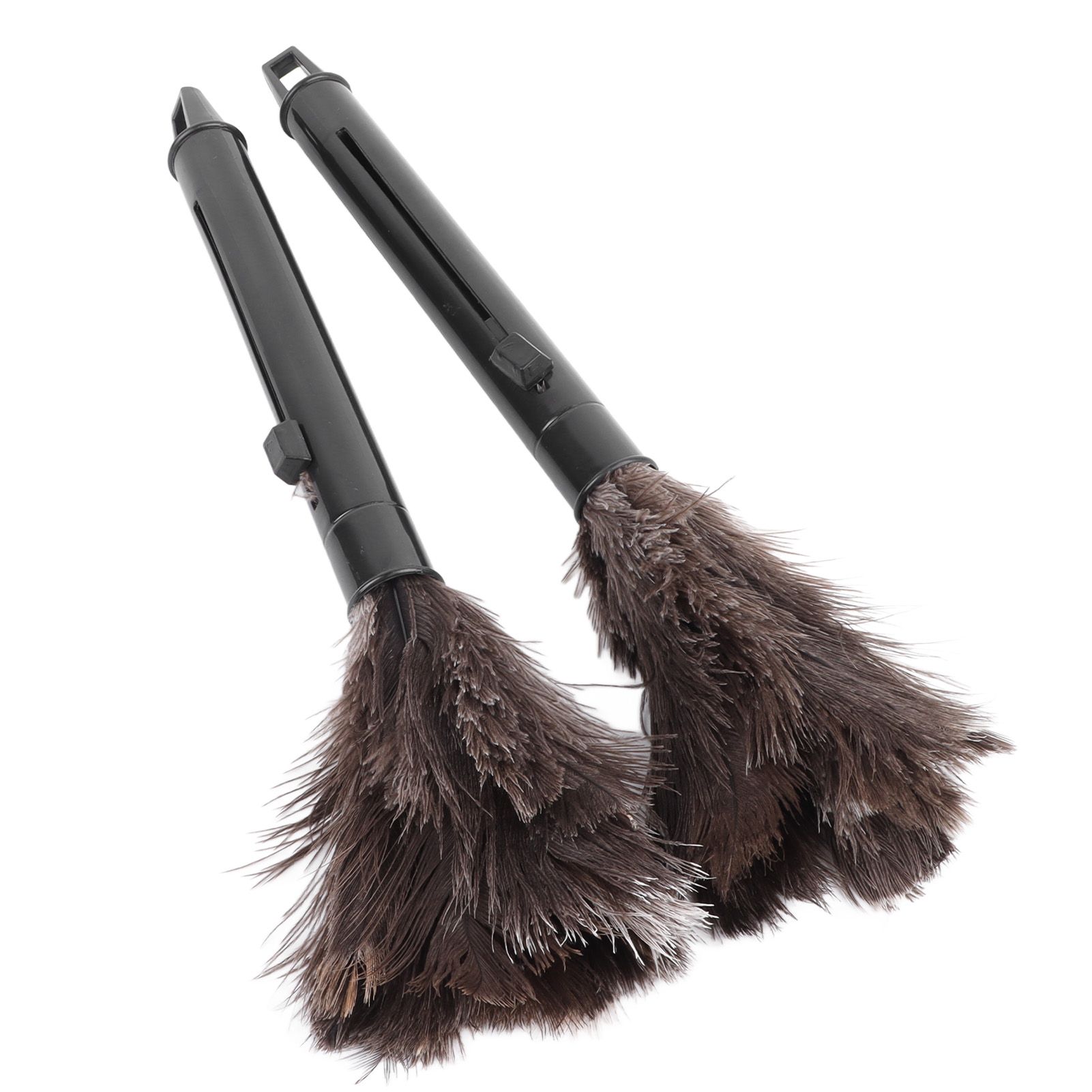 2Pcs Retractable Feather Duster Ostrich Feathers Duster with Long Handle for view 7
