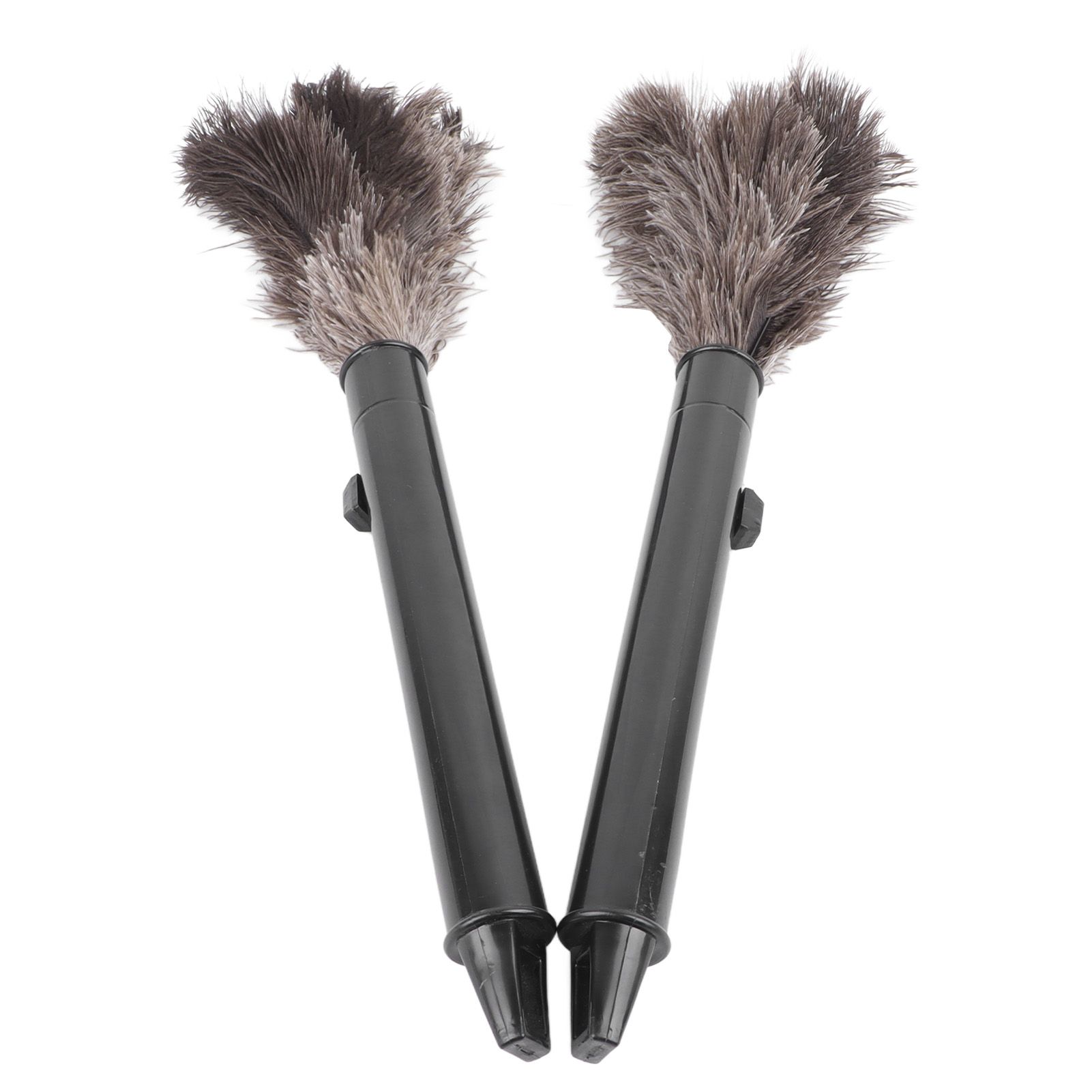 2Pcs Retractable Feather Duster Ostrich Feathers Duster with Long Handle for view 8