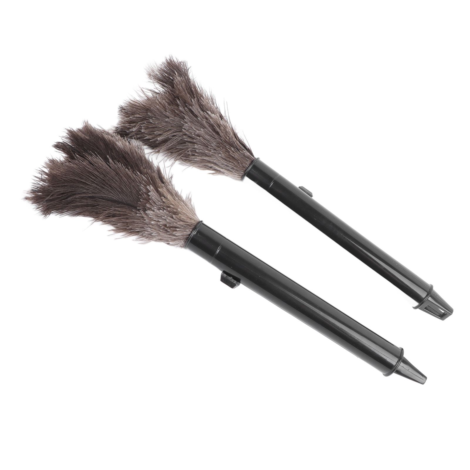 2Pcs Retractable Feather Duster Ostrich Feathers Duster with Long Handle for view 10