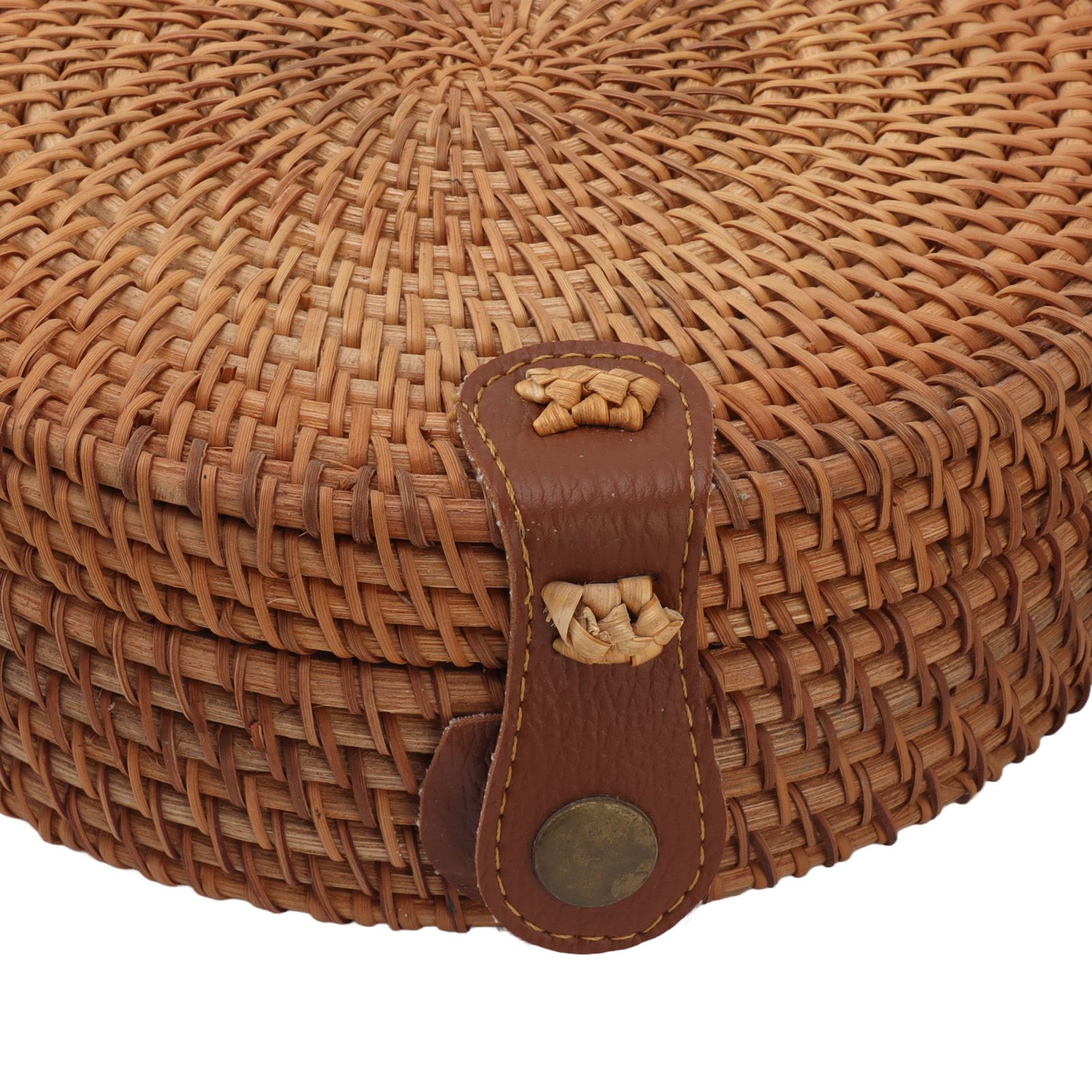 Handwoven Round Rattan Bag Tropical Beach Style Woven Shoulder Rattan Bag with view 14