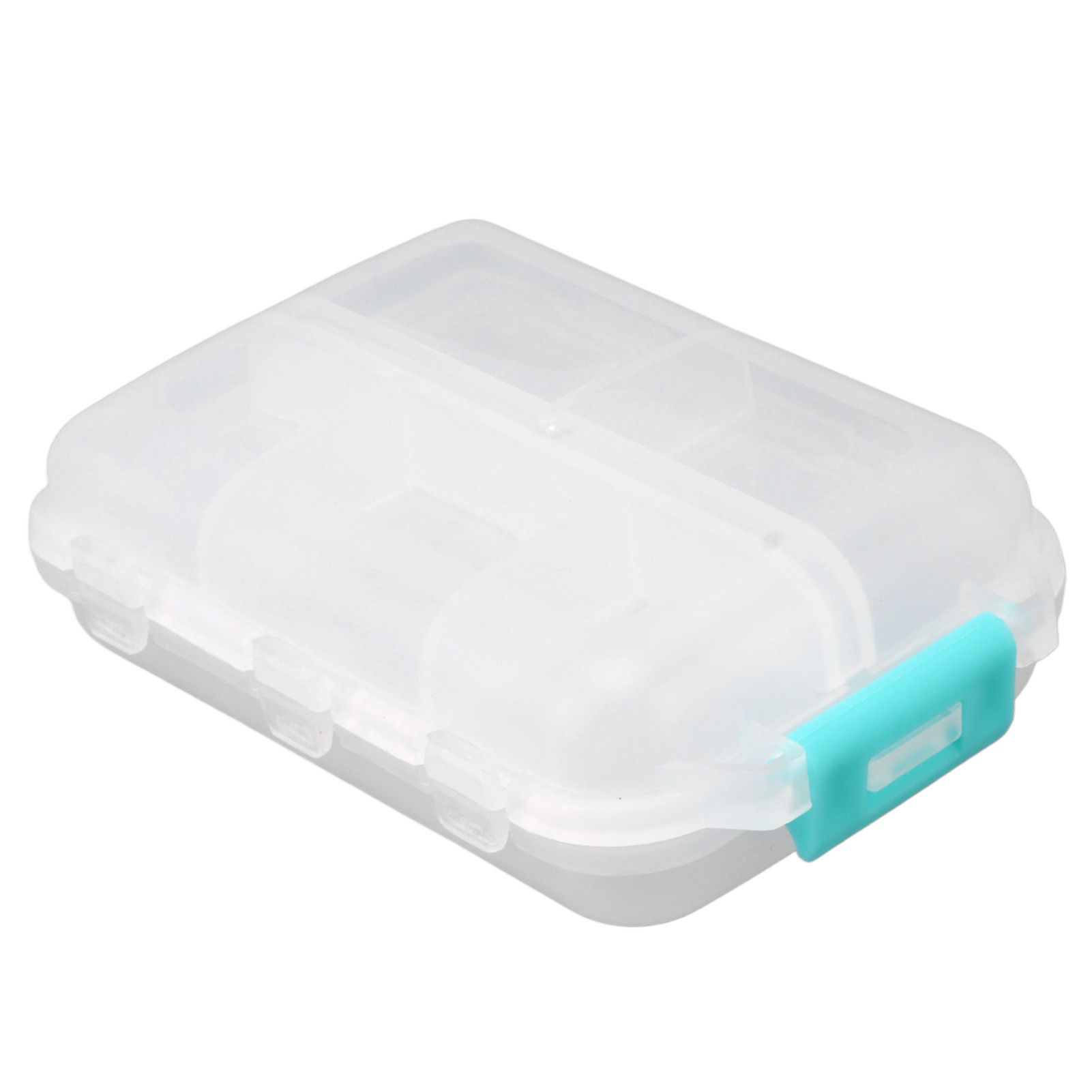 Medicine Box Medicine Case Plastic Waterproof 10 Compartments Buckle Lock view 10