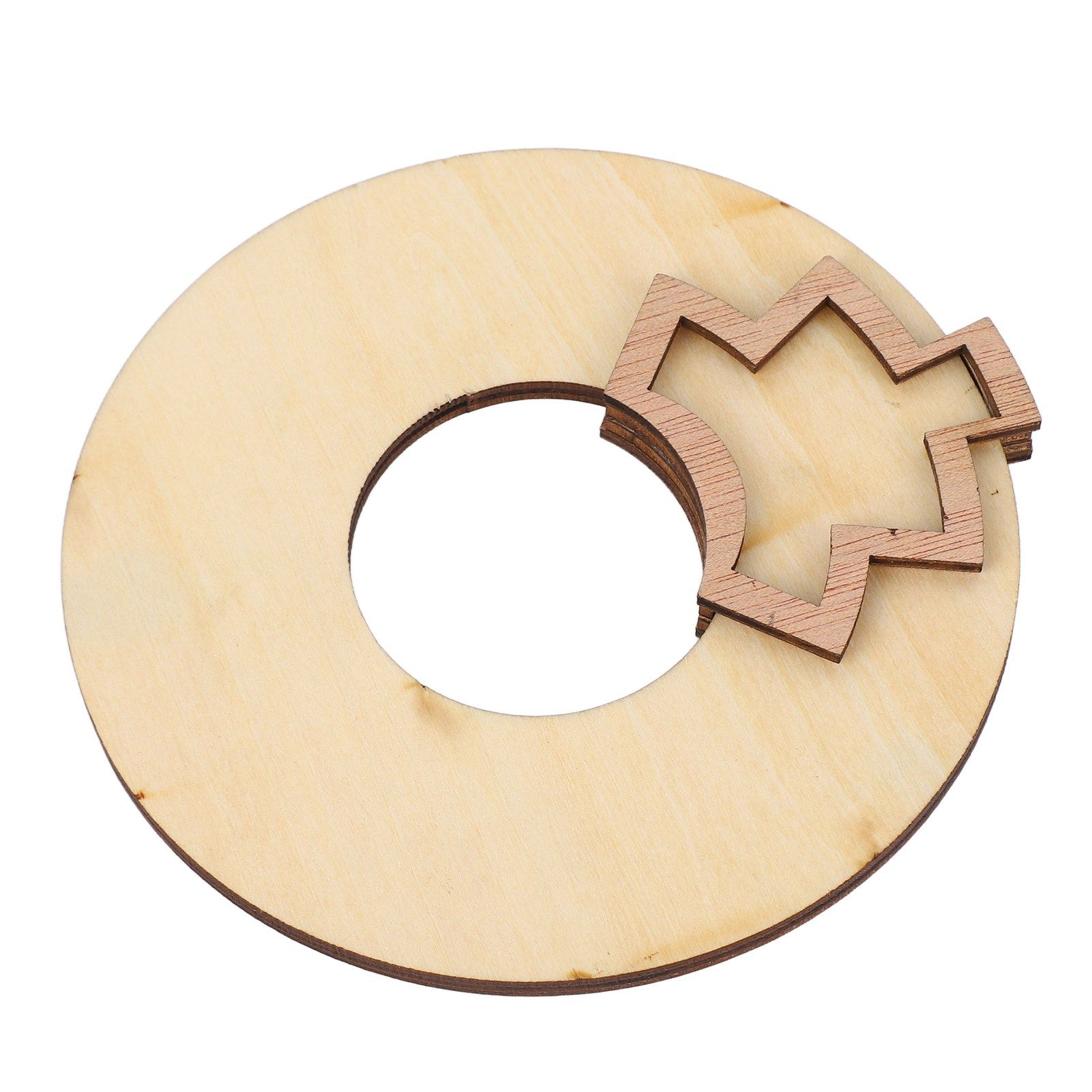 Wooden Music Circle Wheel Educational Rugged Adjustable Durable Circle of view 13