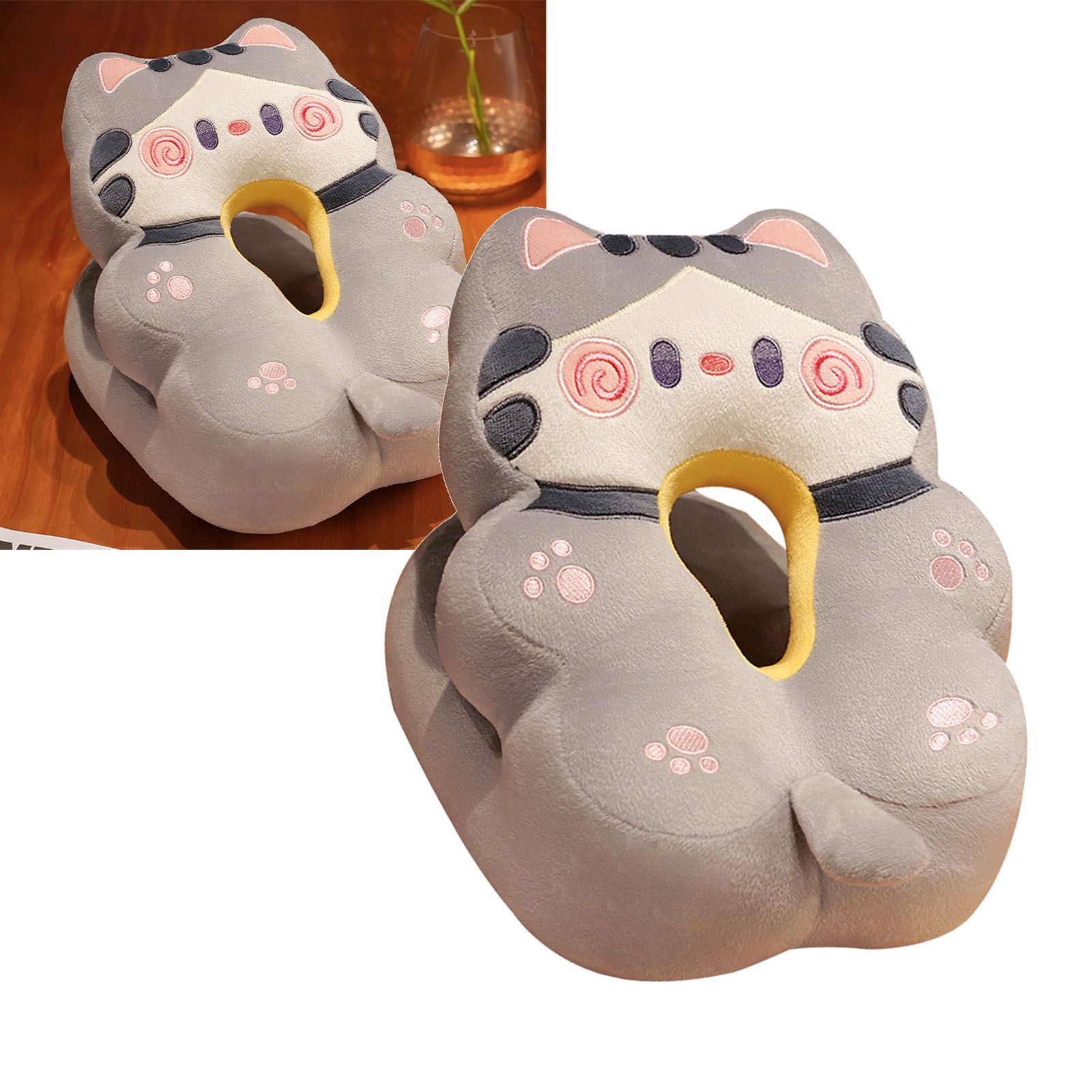 Ice Silk V Shaped Nap Pillow Napping Artifact Cute Animal Sleeping Pillow view 5