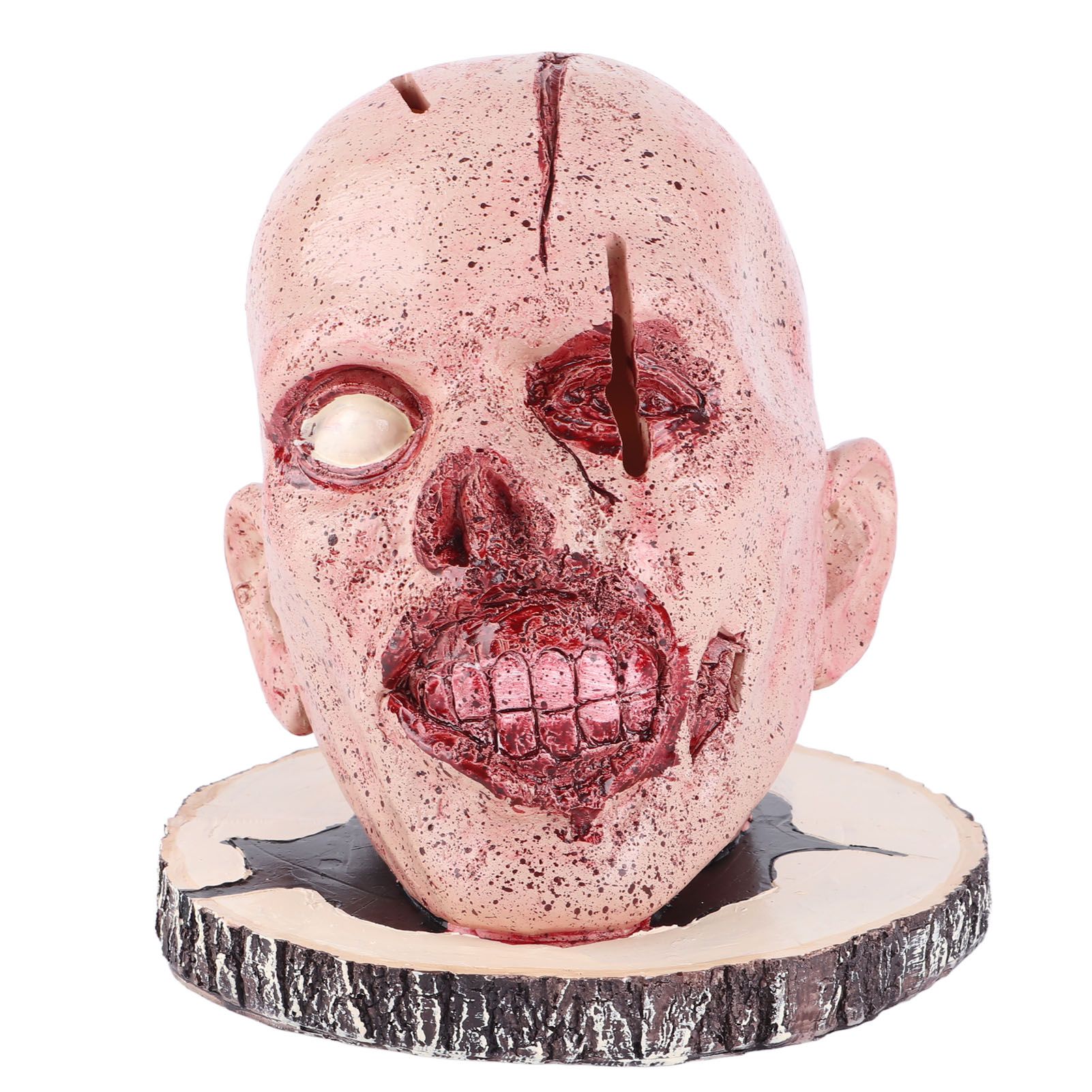 Knife Holder Head Horrr Skull Knife Storage Rack for Halloween Home Decor view 3