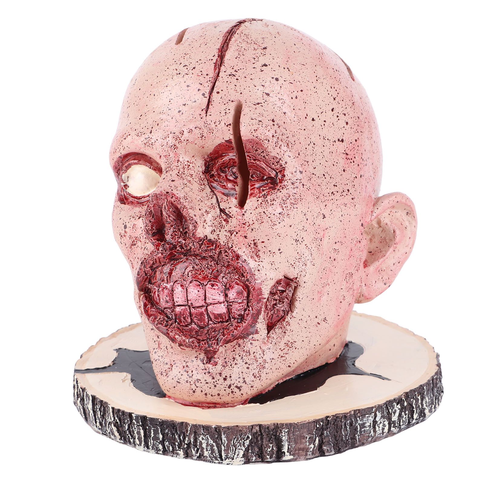 Knife Holder Head Horrr Skull Knife Storage Rack for Halloween Home Decor view 5