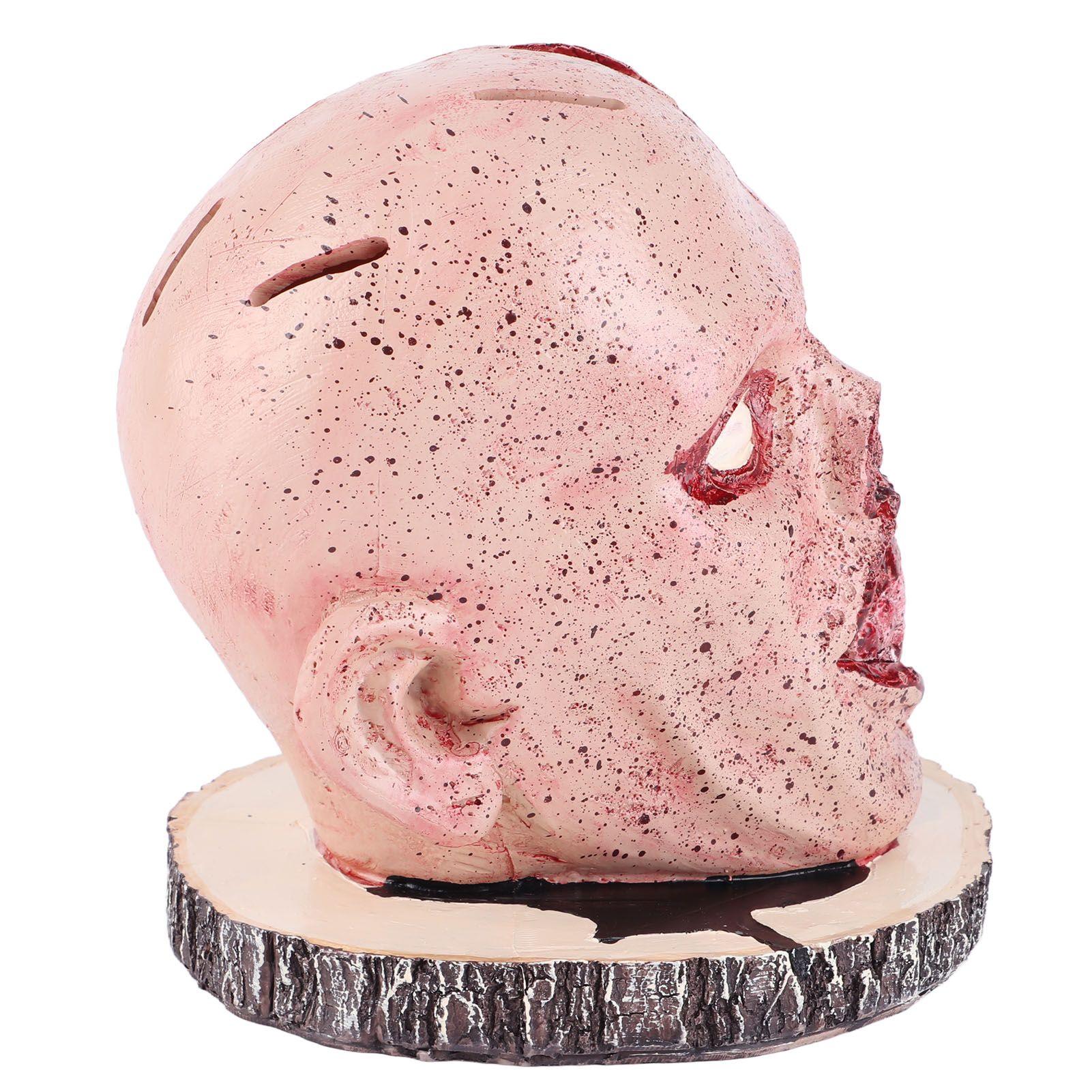 Knife Holder Head Horrr Skull Knife Storage Rack for Halloween Home Decor view 7