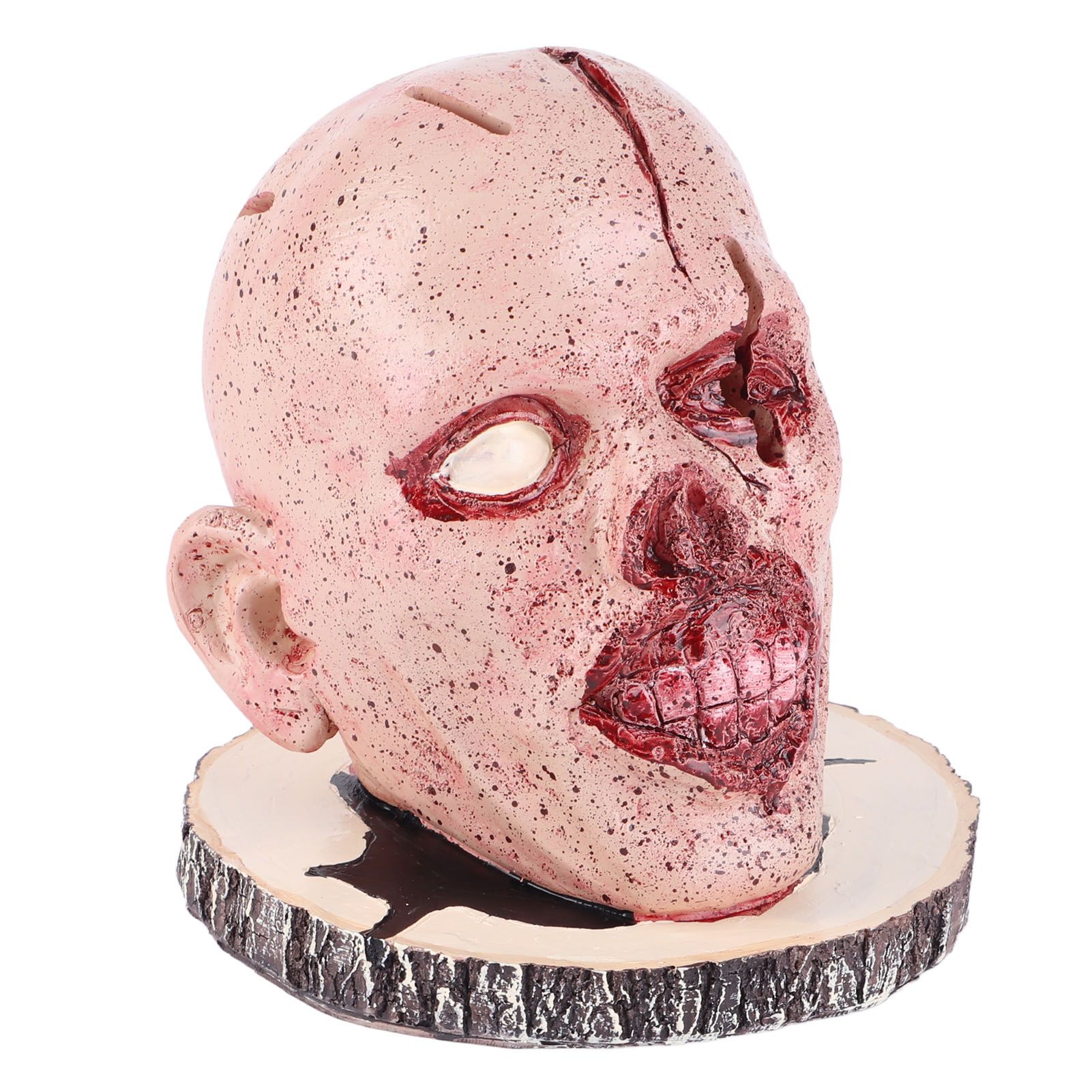 Knife Holder Head Horrr Skull Knife Storage Rack for Halloween Home Decor view 9