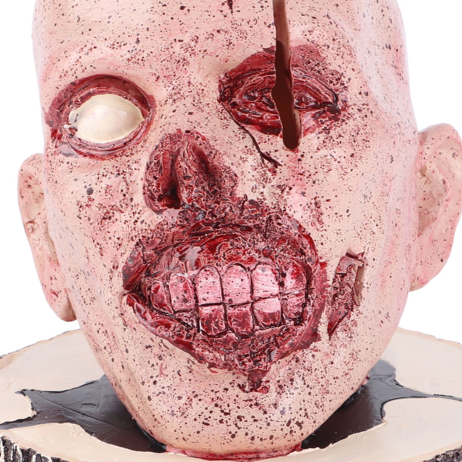 Knife Holder Head Horrr Skull Knife Storage Rack for Halloween Home Decor view 14