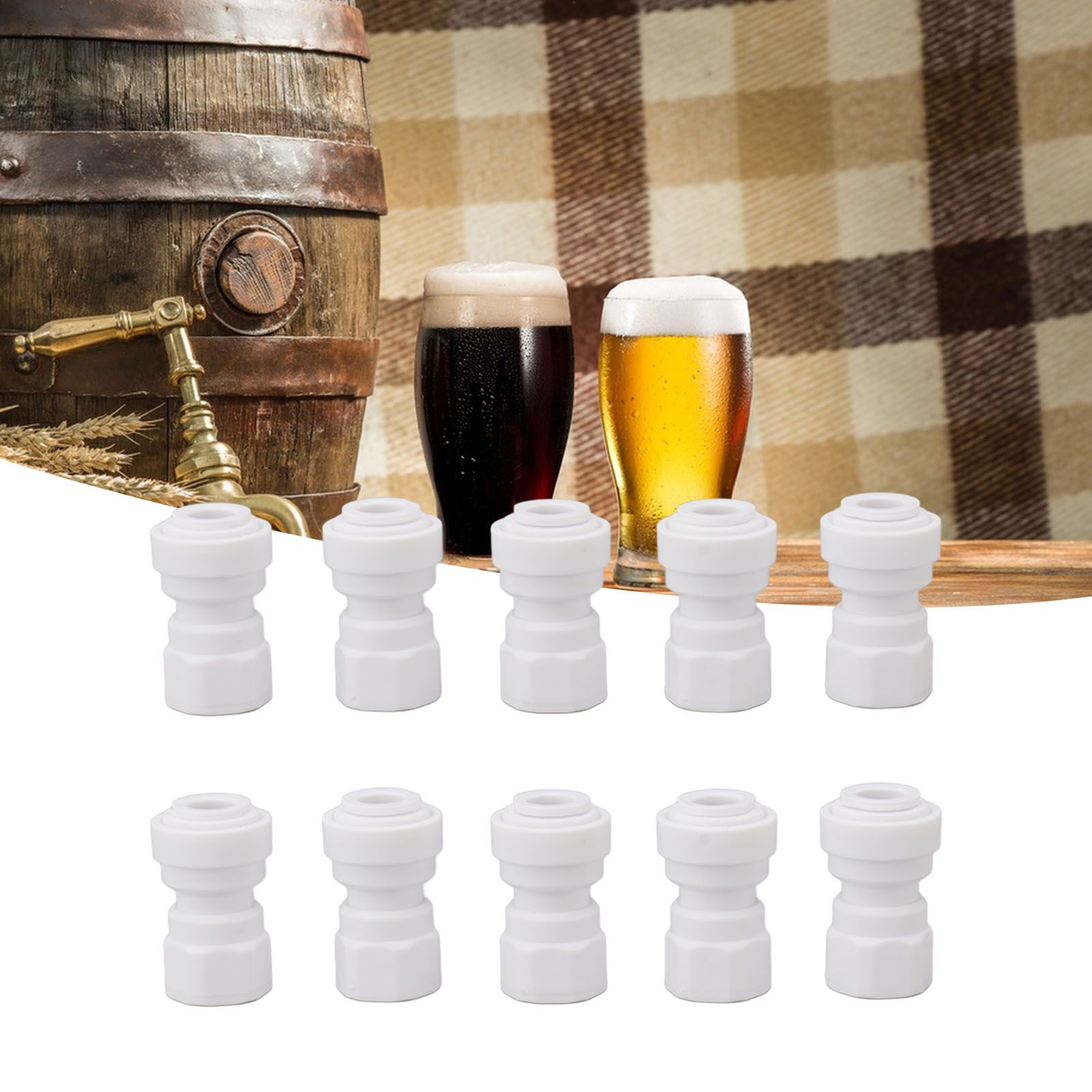 10 Pcs Plastic Quick Connect Fittings Multifunctional Plastic Quick Pipe view 11
