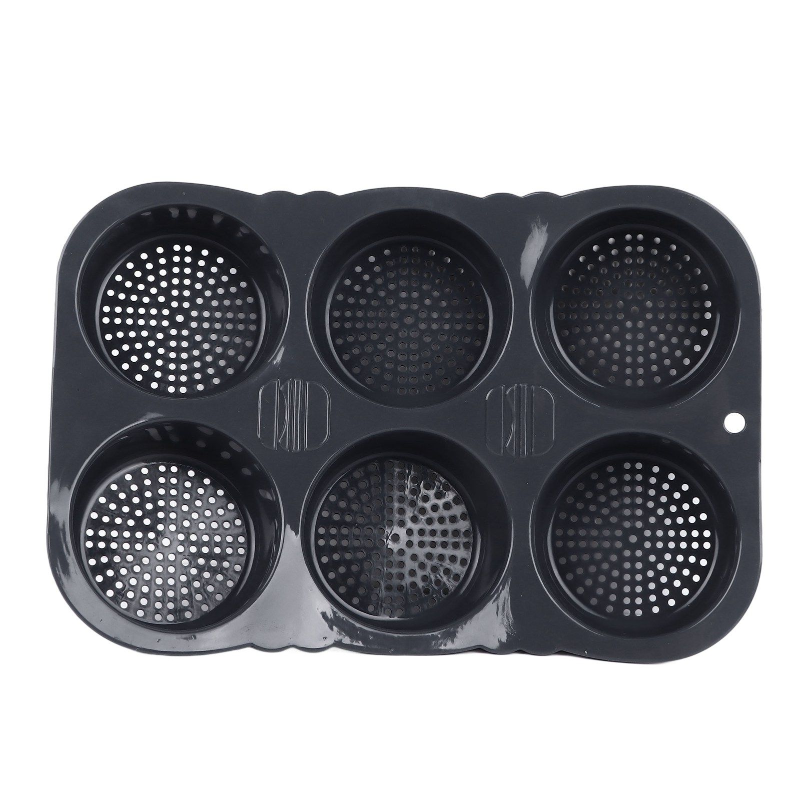 6 Cavity Hamburger Bun Mould Foldable Reusable Bread Mould ‑40℉ to +446℉ Heat view 6