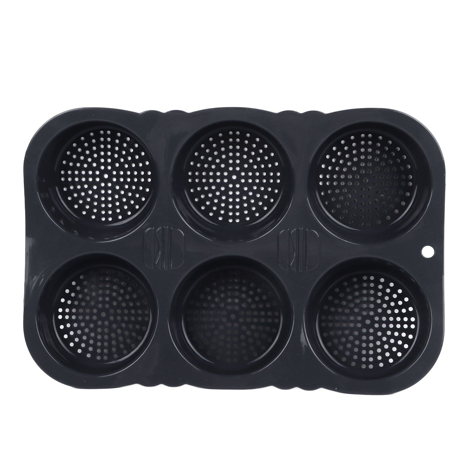 6 Cavity Hamburger Bun Mould Foldable Reusable Bread Mould ‑40℉ to +446℉ Heat view 7