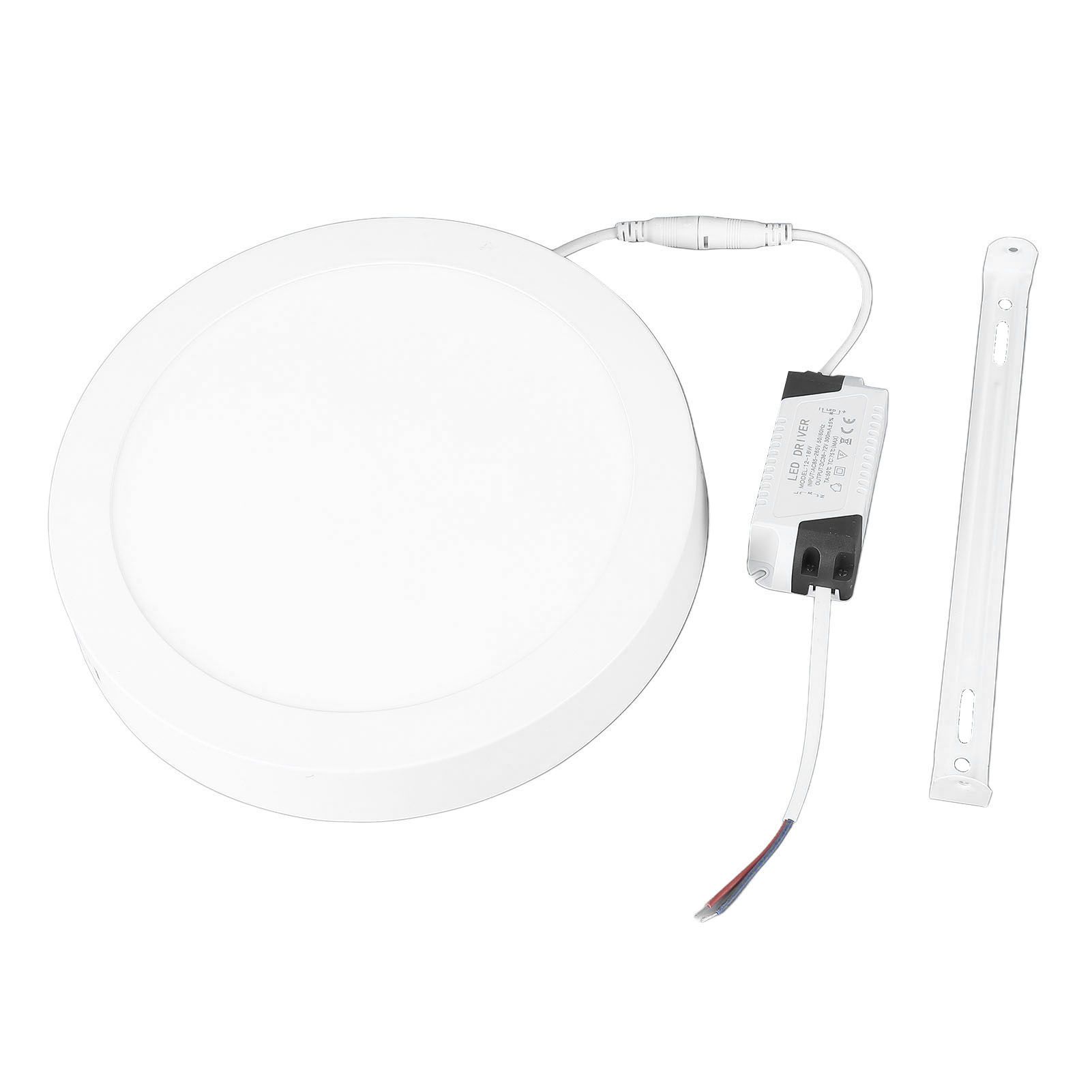 LED Flush Mount Ceiling Light 18W 6000K White Light Ultra Thin Round Flat view 9