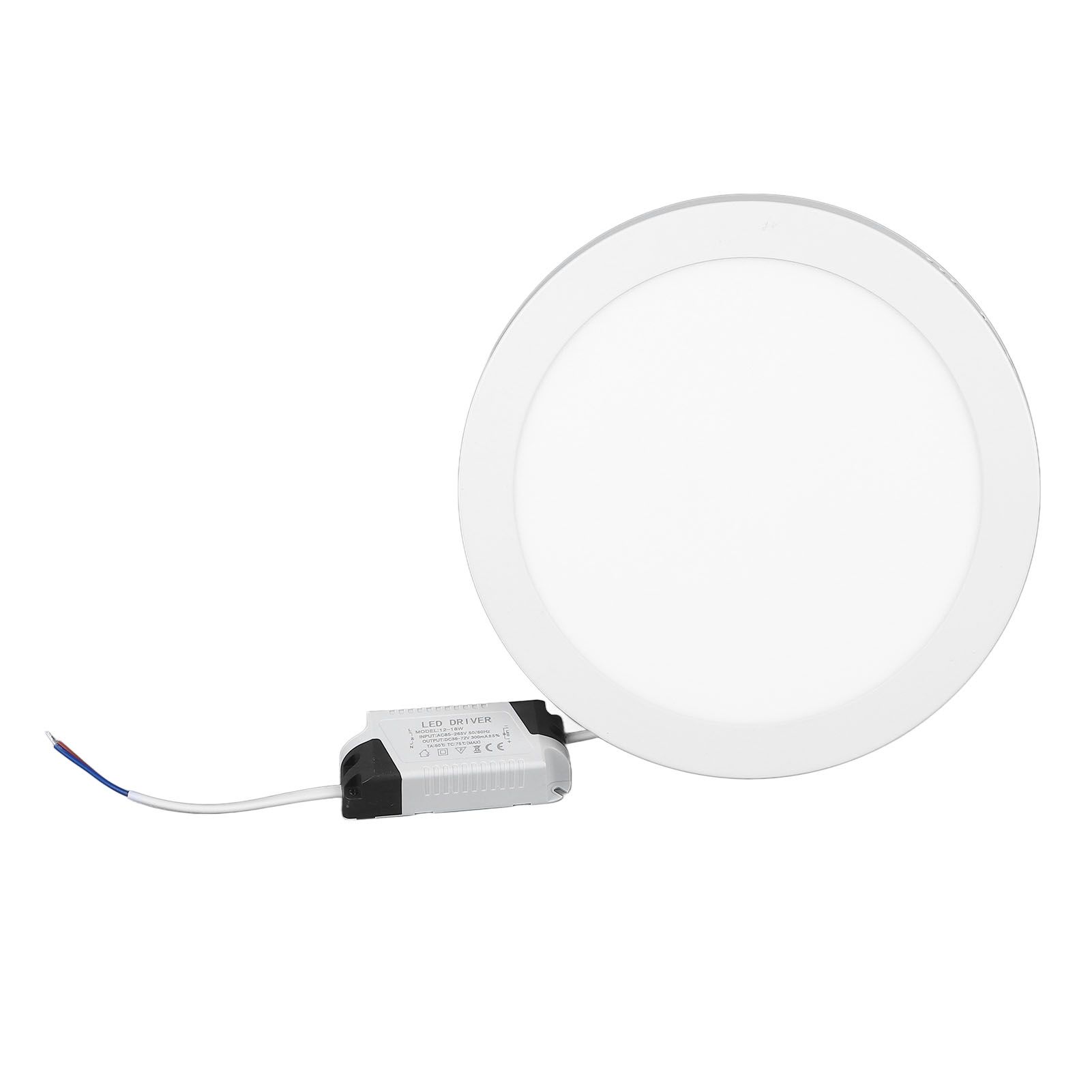 LED Flush Mount Ceiling Light 18W 6000K White Light Ultra Thin Round Flat view 10