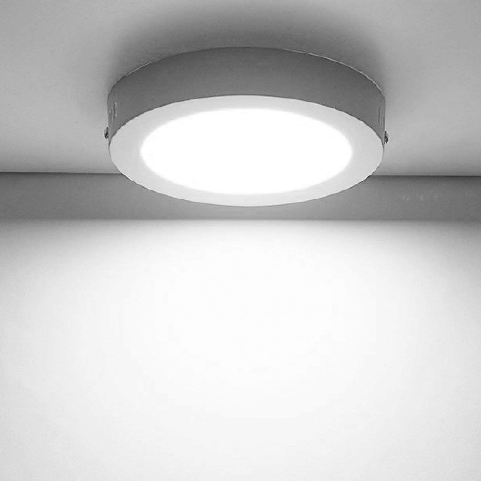 LED Flush Mount Ceiling Light 18W 6000K White Light Ultra Thin Round Flat view 11