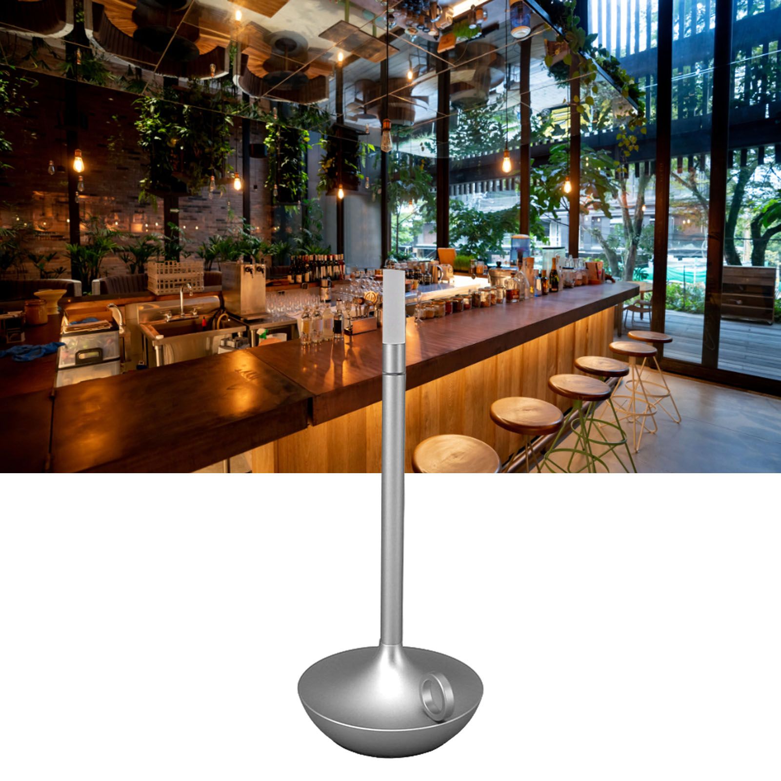 Cordless Table Lamp Innovative Candle Shape 3 Levels Brightness Dimmable view 11