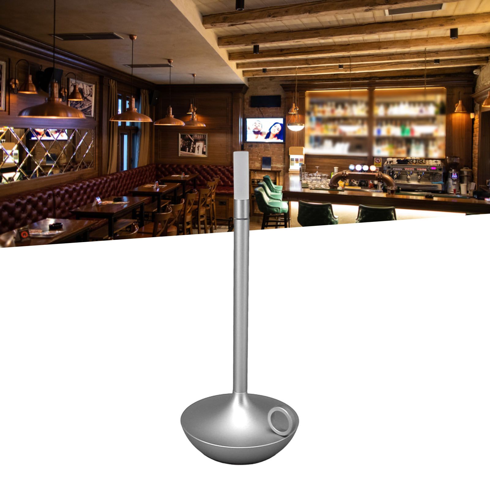 Cordless Table Lamp Innovative Candle Shape 3 Levels Brightness Dimmable view 12