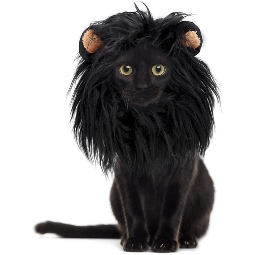 Pet Wig for Dog Cat Hair Headgear Cosplay Costume for Christmas Halloween Party — image 1