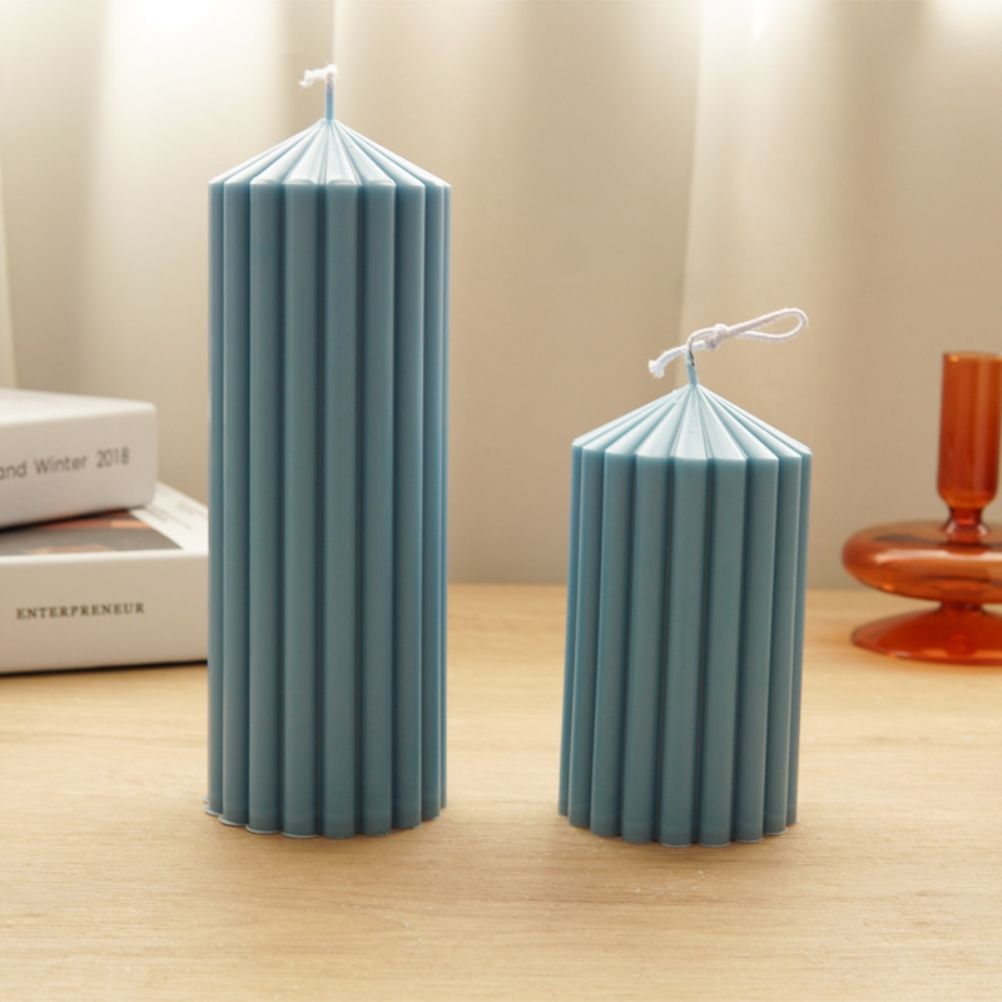 Coarse Rack Tip Scented Candle Mold Geometric Shape Plastic Candle Making view 4