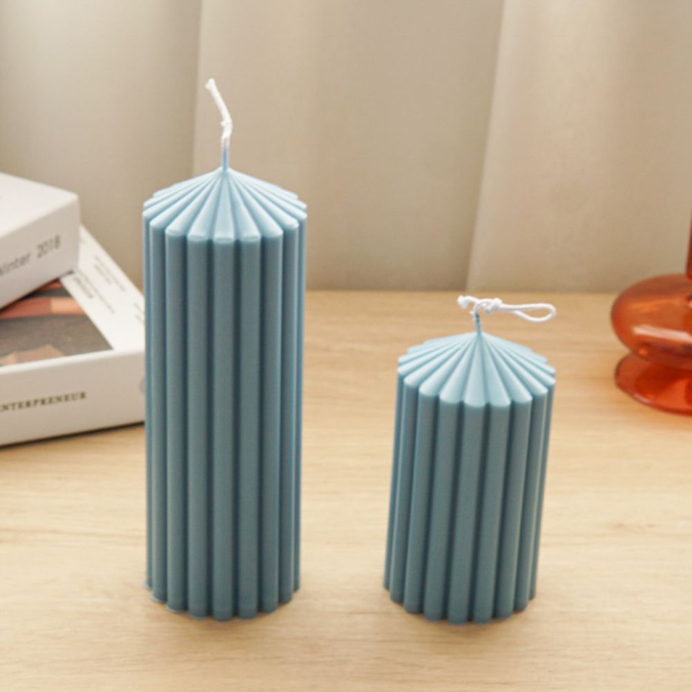 Coarse Rack Tip Scented Candle Mold Geometric Shape Plastic Candle Making view 6