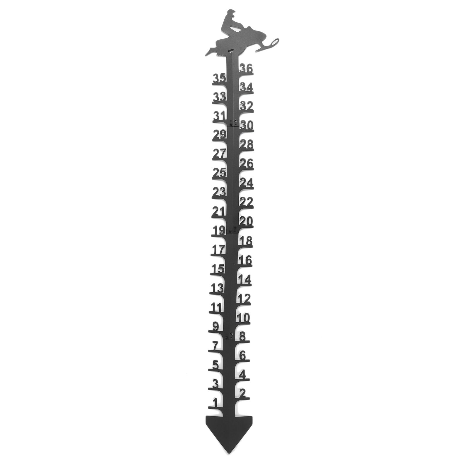 36 Inch Snow Gauge Outdoor Large Iron Snowfall Measuring Gauge Stick Outdoor view 2