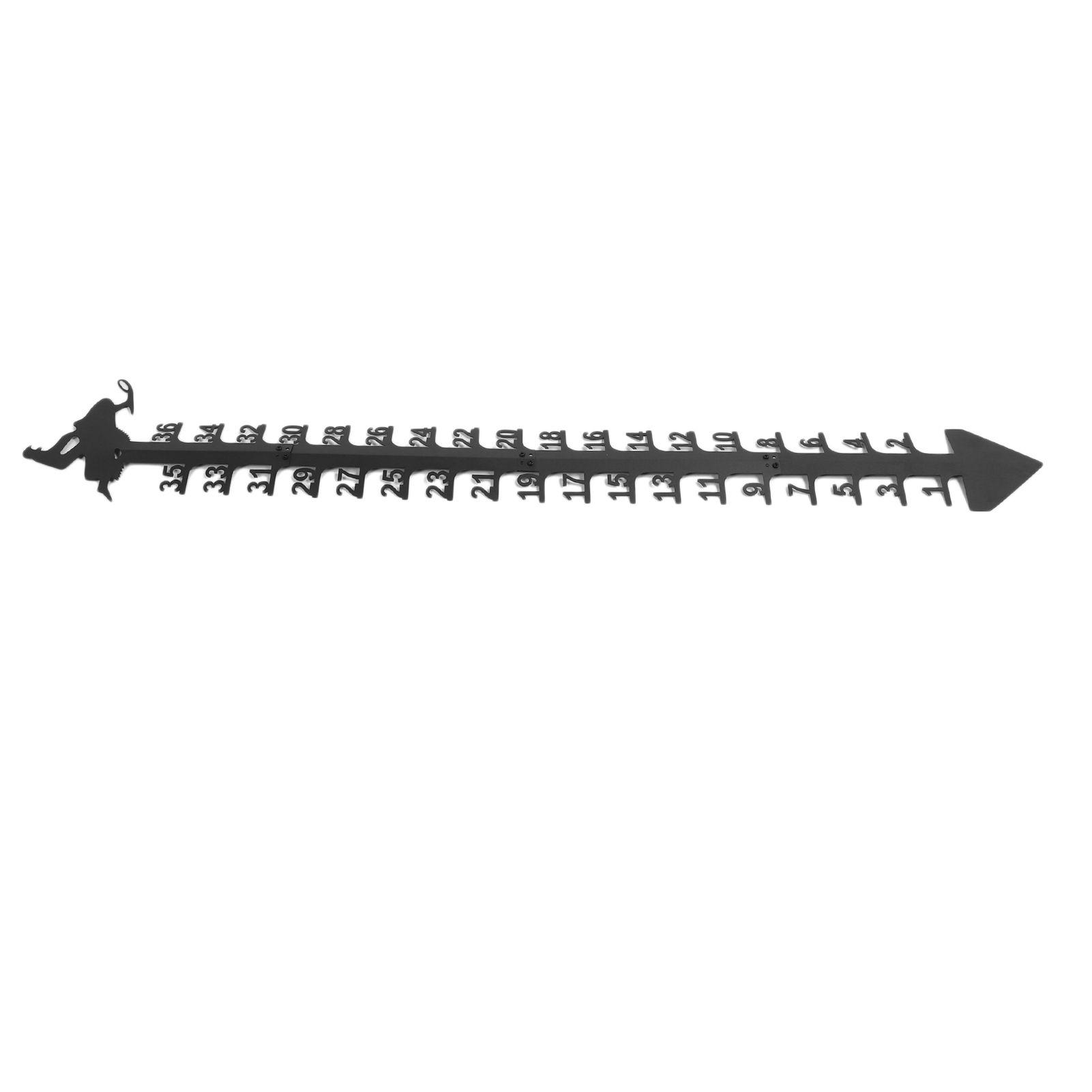 36 Inch Snow Gauge Outdoor Large Iron Snowfall Measuring Gauge Stick Outdoor view 3