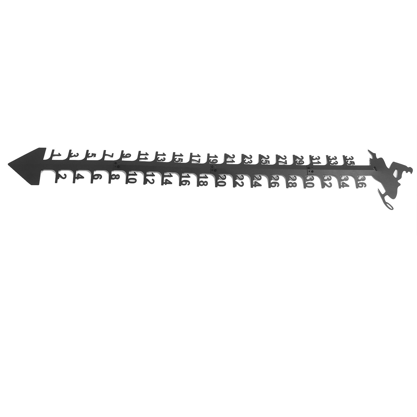36 Inch Snow Gauge Outdoor Large Iron Snowfall Measuring Gauge Stick Outdoor view 5