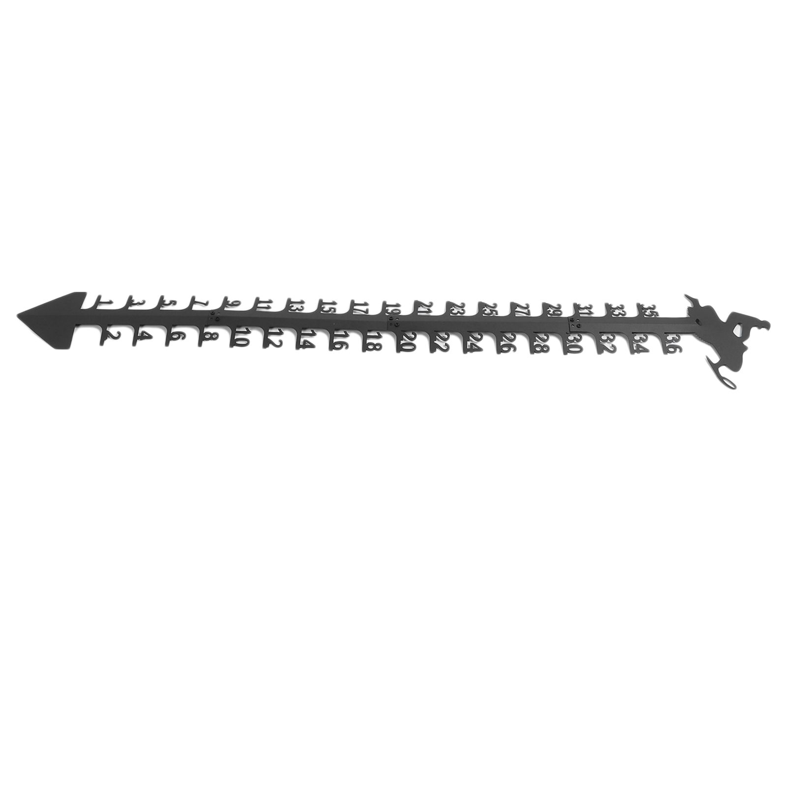 36 Inch Snow Gauge Outdoor Large Iron Snowfall Measuring Gauge Stick Outdoor view 6