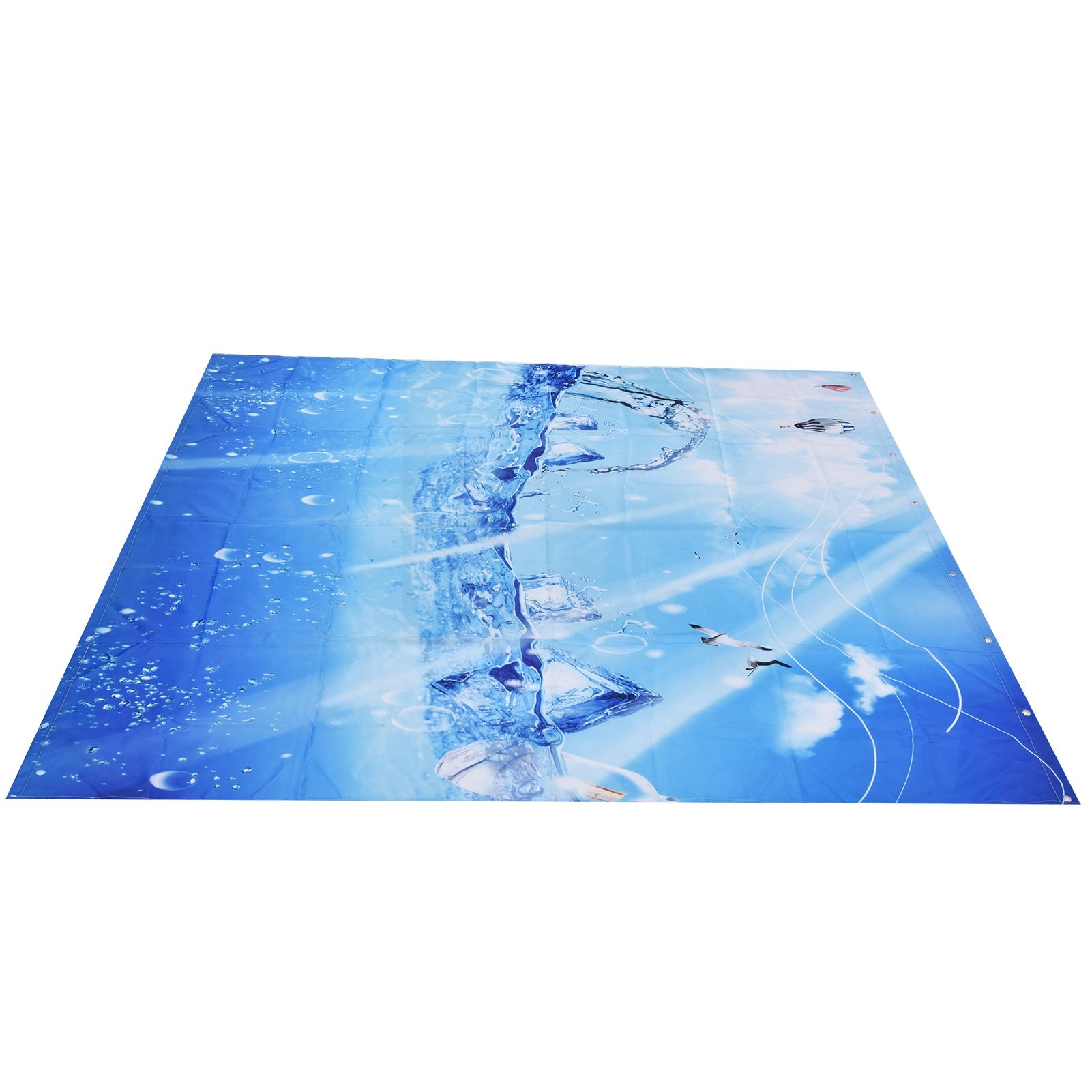 Shower Curtain Polyester Fiber Waterproof Colorful Printing with 12pcs Hook view 7