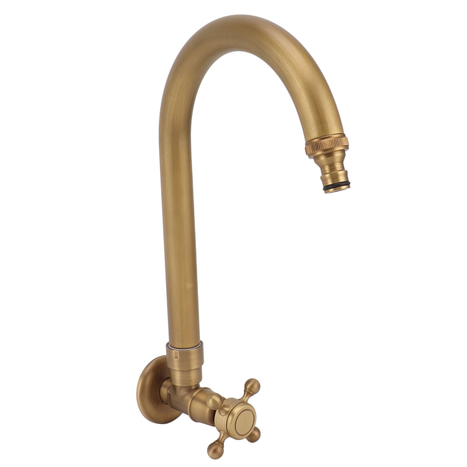 Garden Outdoor Faucet Antique In Wall Frost Crack Prevention 360 Degree view 9