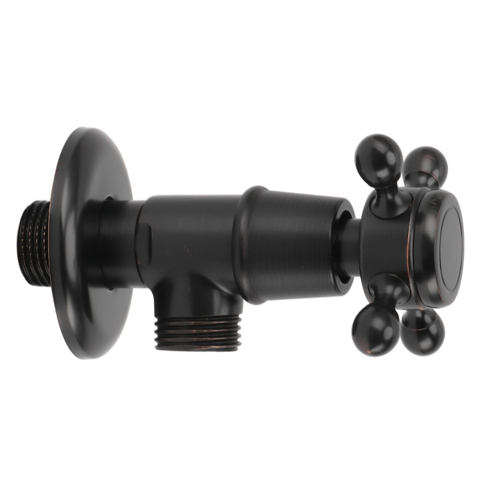 Solid Brass Angle Stop Valve Retro Thickened Cold Hot Triangle Valve Explosion view 9